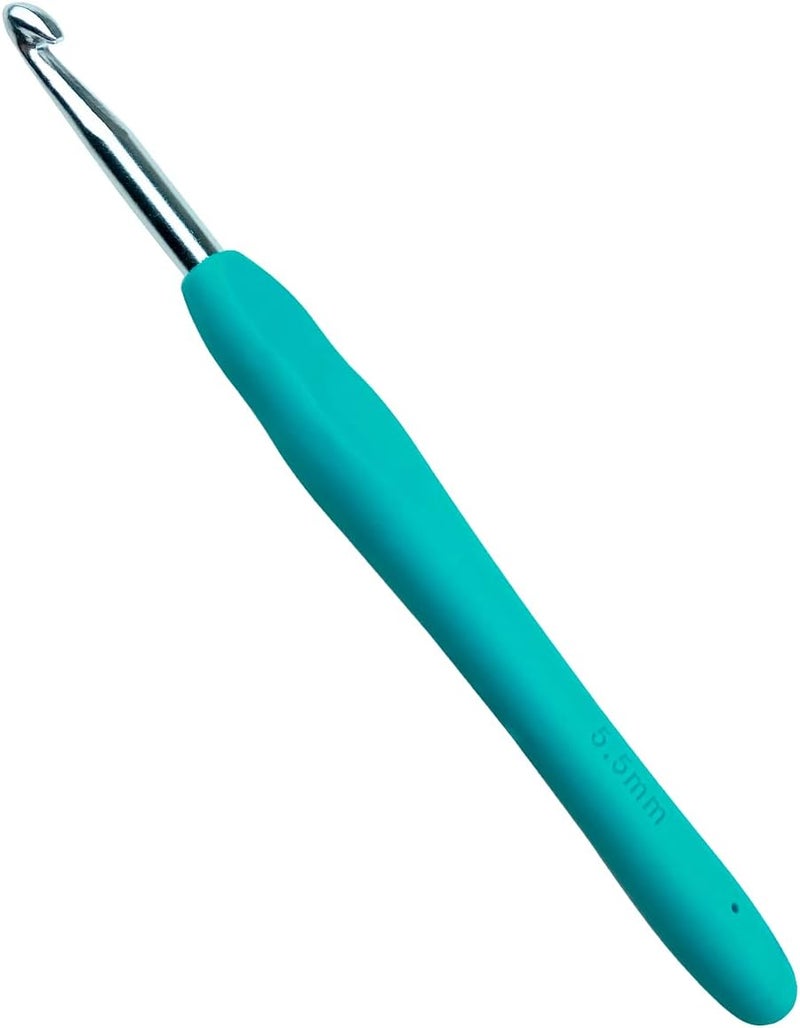 Mdoker Size I/9(5.5mm) Crochet Hook,Extra Long Crochet Hooks for Arthritic Hands,Ergonomic Grip Soft Handles for Beginners and Experiecced Crochet Lover,Comfortable/Easy to Use - Image 1